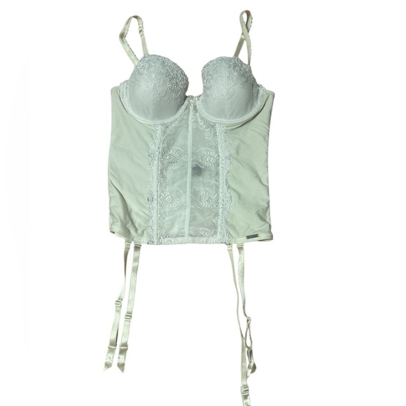 Elegant Off-White Lace Corset and Sheer corset long Sleeves bundle - Picture 7 of 10